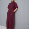 Kağıt dokulu pileli geniş paça pantolon Kağıt dokulu pileli geniş paça pantolon
