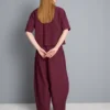 Kağıt dokulu pileli geniş paça pantolon Kağıt dokulu pileli geniş paça pantolon