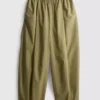 Kağıt dokulu pileli geniş paça pantolon Kağıt dokulu pileli geniş paça pantolon
