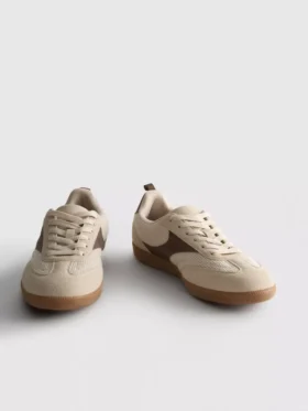 Kauçuk tabanlı düşük bilekli Sneakerlar