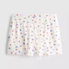 Kelebek desenli nervürlü pijama şortu Kelebek desenli nervürlü pijama şortu