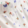 Kelebek desenli nervürlü pijama şortu Kelebek desenli nervürlü pijama şortu