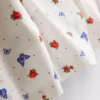 Kelebek desenli nervürlü pijama şortu Kelebek desenli nervürlü pijama şortu