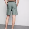 Keten karışımlı büzgülü şort Keten karışımlı büzgülü şort