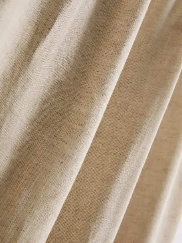 Keten karışımlı geniş paça pantolon Keten karışımlı geniş paça pantolon