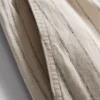 Keten karışımlı çizgili şort Keten karışımlı çizgili şort