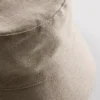 Keten karışımlı kova şapka Keten karışımlı kova şapka