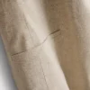 Keten karışımlı kısa kollu blazer Keten karışımlı kısa kollu blazer