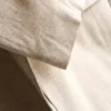 Keten karışımlı tek düğmeli blazer ceket Keten karışımlı tek düğmeli blazer ceket