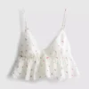 Kiraz desenli dantel süslemeli uçuşan bralette Kiraz desenli dantel süslemeli uçuşan bralette