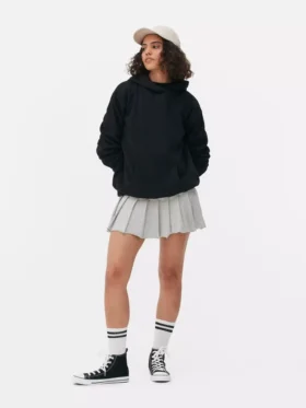 Klasik pullover kapüşonlu sweatshirt
