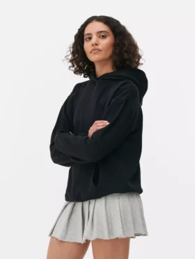 Klasik pullover kapüşonlu sweatshirt