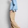Kırışık geniş paça pantolon