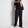 Kırışık geniş paça pantolon