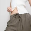 Kırışık geniş paça pantolon