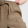 Kırışık geniş paça pantolon