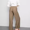 Kırışık geniş paça pantolon