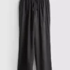 Kırışık geniş paça pantolon