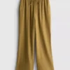 Kırışık geniş paça pantolon