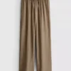 Kırışık geniş paça pantolon