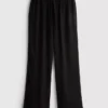 Kırışık geniş paça pantolon
