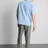 Kısa kollu keten karışımlı gömlek Kısa kollu keten karışımlı gömlek