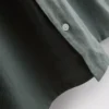 Kısa kollu keten karışımlı gömlek Kısa kollu keten karışımlı gömlek