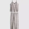 Leopar desenli dantelli cami pijamalar Leopar desenli dantelli cami pijamalar
