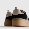 Leopar desenli kalın kauçuk tabanlı Sneakerlar