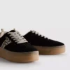 Leopar desenli kalın kauçuk tabanlı Sneakerlar