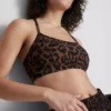 Leopar desenli, sırt kısmı açık spor crop top Leopar desenli, sırt kısmı açık spor crop top