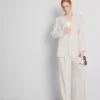 Lila tek sıra düğmeli blazer Lila tek sıra düğmeli blazer