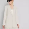 Lila tek sıra düğmeli blazer Lila tek sıra düğmeli blazer