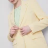 Lila tek sıra düğmeli blazer Lila tek sıra düğmeli blazer