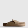 Loafer tarzı takunya sandaletler