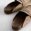 Loafer tarzı takunya sandaletler