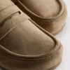 Loafer tarzı takunya sandaletler