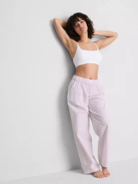 Love to Lounge çizgili düz paça pijama altları Love to Lounge çizgili düz paça pijama altları