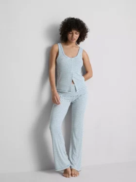 Love to Lounge nervürlü çizgili pijama cami Love to Lounge nervürlü çizgili pijama cami