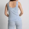 Love to Lounge nervürlü çizgili pijama cami Love to Lounge nervürlü çizgili pijama cami