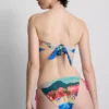 Manzaralı desenli bandana bikini üstü Manzaralı desenli bandana bikini üstü