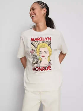 Marilyn Monroe büyük beden pamuklu tişört