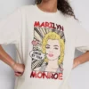 Marilyn Monroe büyük beden pamuklu tişört Marilyn Monroe büyük beden pamuklu tişört