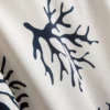 Mercan desenli pijama tarzı kolsuz bluz