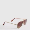 Metal aviator tarzı güneş gözlüğü Metal aviator tarzı güneş gözlüğü
