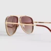 Metal aviator tarzı güneş gözlüğü Metal aviator tarzı güneş gözlüğü