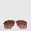 Metal aviator tarzı güneş gözlüğü Metal aviator tarzı güneş gözlüğü