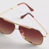 Metal aviator tarzı güneş gözlüğü Metal aviator tarzı güneş gözlüğü