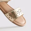 Metalik lazer kesim sandaletler