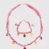 Meyve charm takı takımı Meyve charm takı takımı